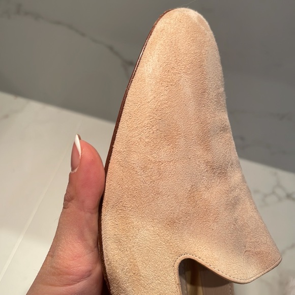 Mansur Gavriel Pink Suede Classic Loafers - Picture 4 of 8